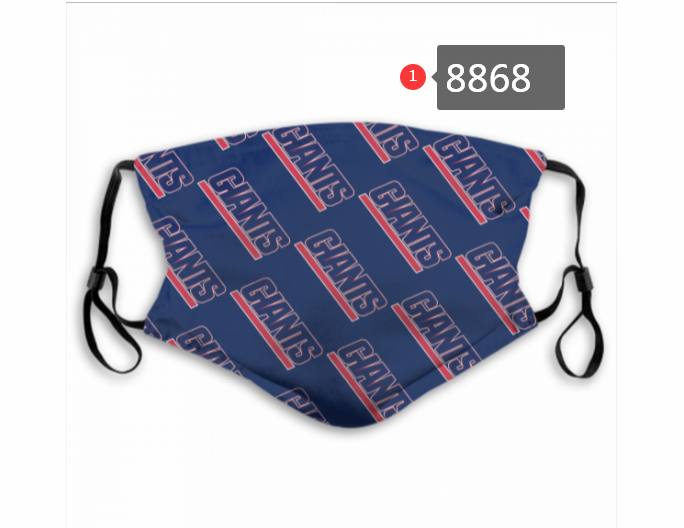 New York Giants #4 Dust mask with filter->nfl dust mask->Sports Accessory